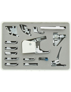 Caja de 15 prensatelas para máquinas de coser