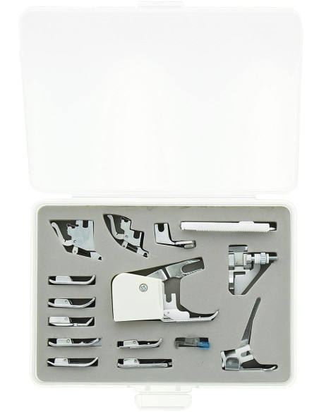 Caja de 15 prensatelas para máquinas de coser