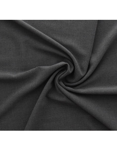 Tejido de crepé de viscosa - Gris oscuro