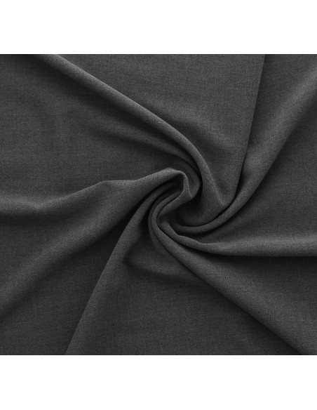 Tejido de crepé de viscosa - Gris oscuro