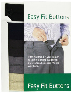 Botones de extensión Easy Fit para pantalones y faldas