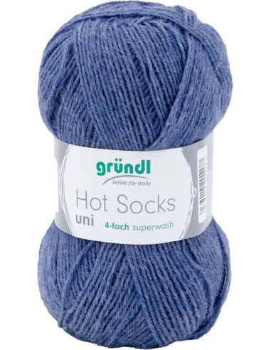 Laine à chaussettes Hot Socks uni 50 Gründl