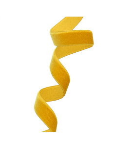 Cinta de terciopelo - Amarillo mostaza