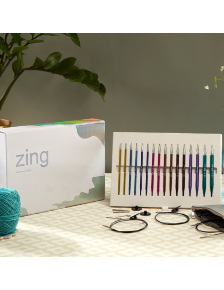 Estuche de agujas circulares para tejer KnitPro Zing Melodies of Life