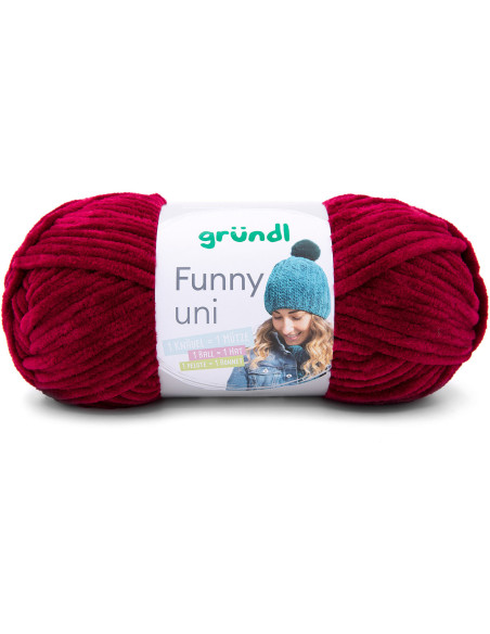 Fil chenille Funny uni Gründl