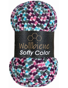 Hilo de oruga multicolor Softy Color Wollbiene 2