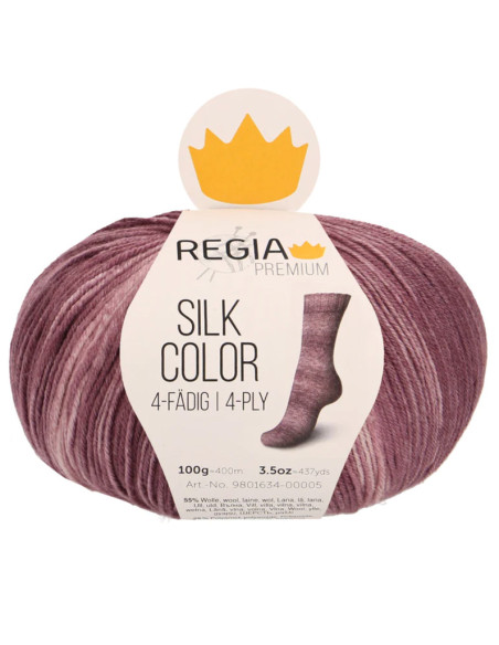 Laine pour chaussettes Regia Silk Color