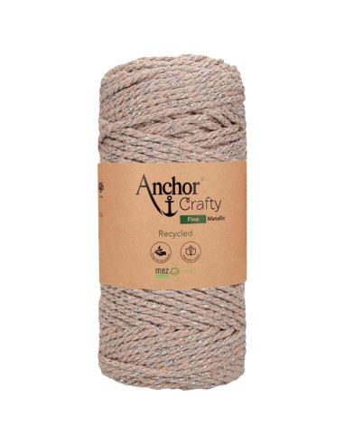 Algodón macramé reciclado Crafty Fine Metálico Anchor