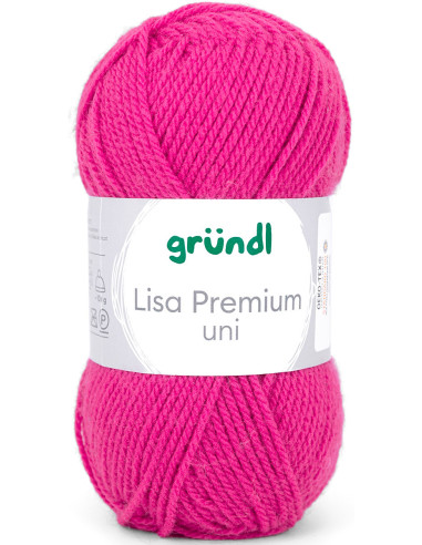 Fil à tricoter Lisa Premium uni Gründl