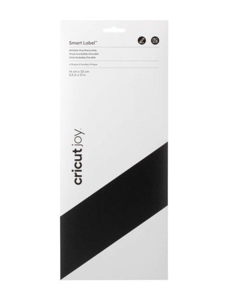 Juego de 4 hojas de vinilo inscribible reposicionable 14 cm x 33 cm Cricut Joy