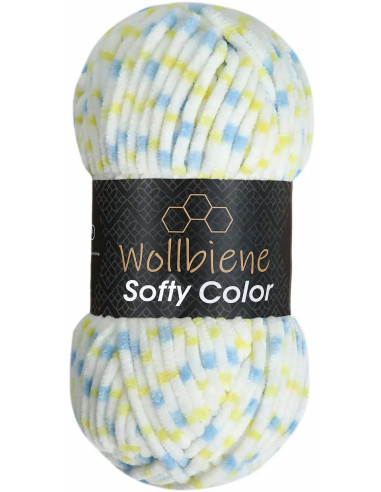 Fil chenille multicolore Softy Color Wollbiene