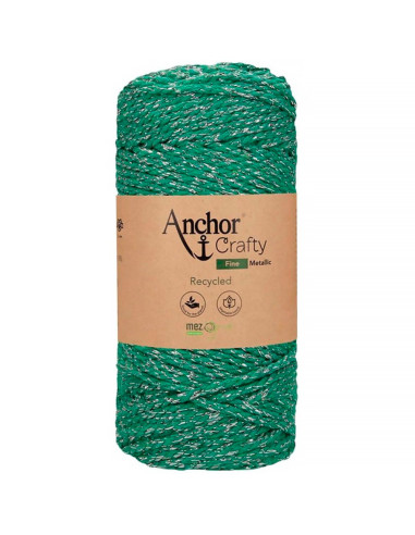 Algodón macramé reciclado Crafty Fine Metálico Anchor