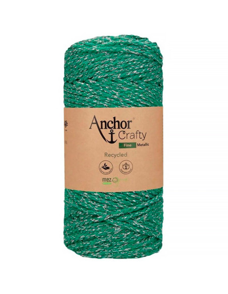 Algodón macramé reciclado Crafty Fine Metálico Anchor