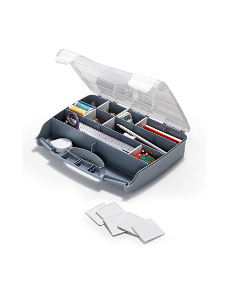 Caja de almacenamiento con compartimentos múltiples extraíbles
