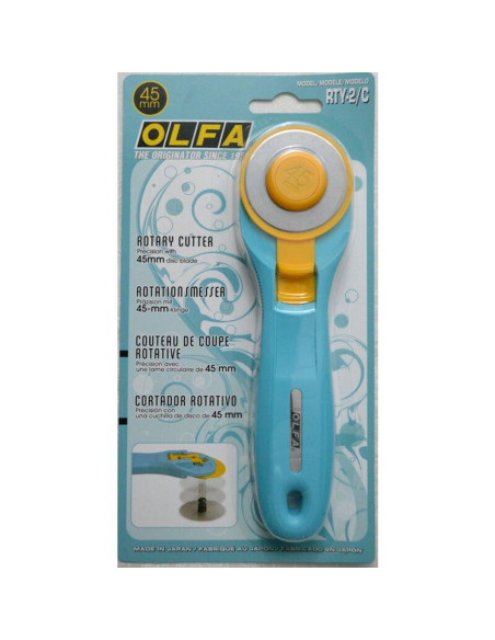 Cortador circular ergonómico Turquesa Olfa 45mm