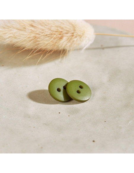 Botón Classic Mat - Hoja de Matcha