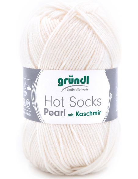 Laine à chaussettes Hot Socks Pearl uni Gründl