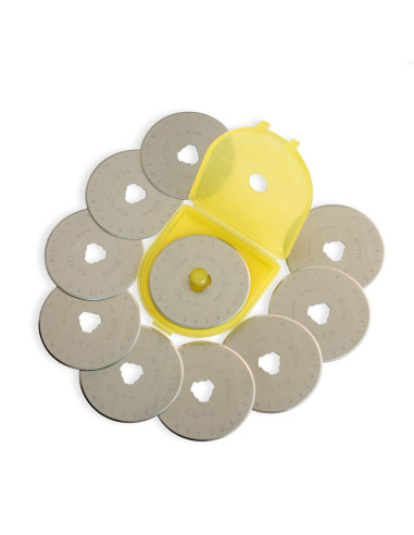 10 cuchillas de repuesto para cortador Olfa - 45 mm