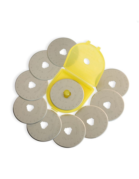 10 cuchillas de repuesto para cortador Olfa - 45 mm