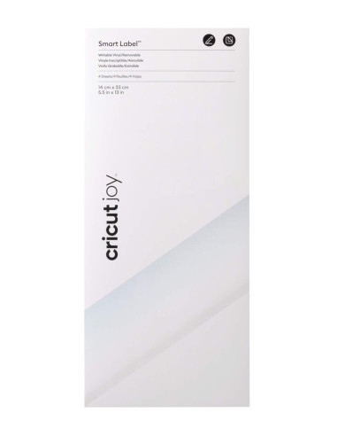 Juego de 4 hojas de vinilo inscribible reposicionable 14 cm x 33 cm Cricut Joy