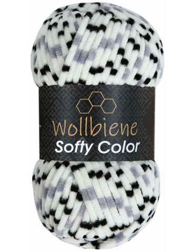 Fil chenille multicolore Softy Color Wollbiene