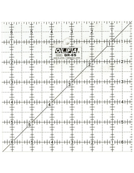 Regla de patchwork Olfa 6.5 x 6.5 pulgadas