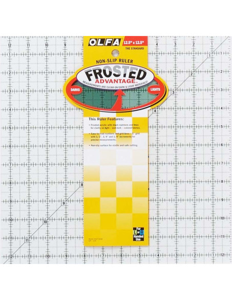Regla patchwork Olfa 12.5 x 12.5 pulgadas