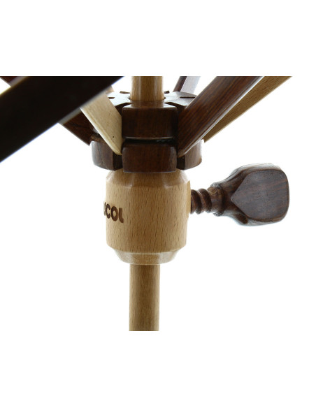Devanador para lana de madera de palo de rosa en mesa Rascol