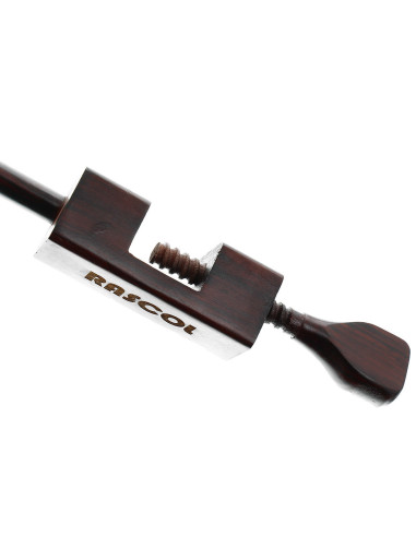 Devanador para lana de madera de palo de rosa con pinza Rascol