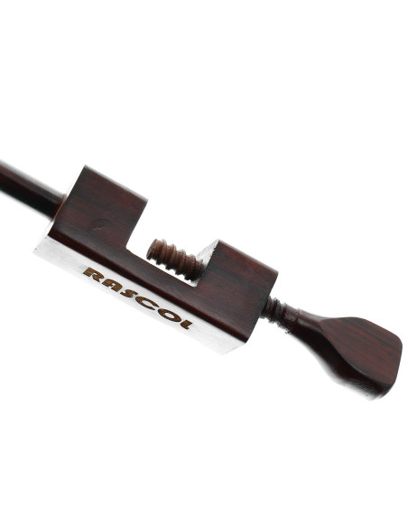 Devanador para lana de madera de palo de rosa con pinza Rascol