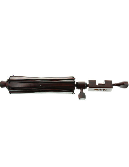 Devanador para lana de madera de palo de rosa con pinza Rascol