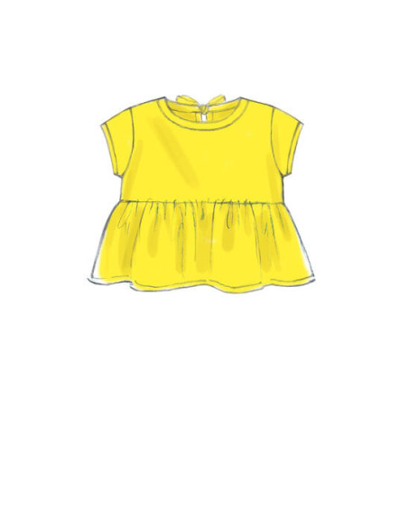 Patrón de blusas, vestidos y pantimedias - McCall's 7458