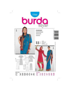 Patrón de india - Burda 7701