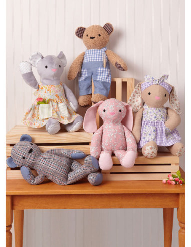 Patrón de peluches - McCall's 8422