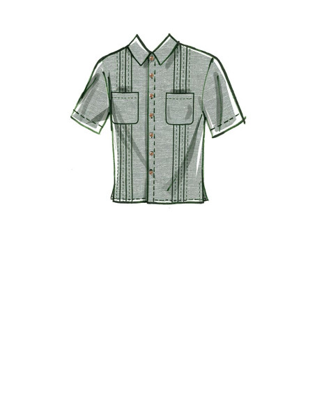 Patrón de camisas y sombrero - McCall's 8263