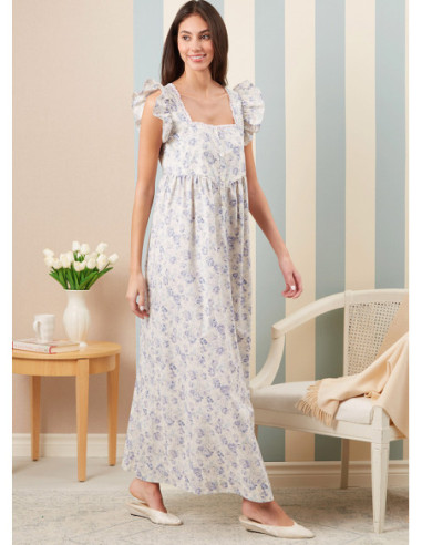 Patrón de bata, cinturón para atar y camisón - McCall's 8381