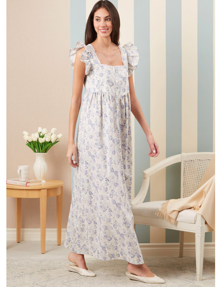 Patrón de bata, cinturón para atar y camisón - McCall's 8381