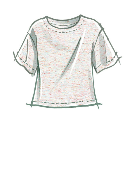 Patrón de blusa, vestido, pantalón corto y pantalón - McCall's 8160