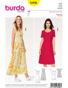 Patrón de vestido - Burda 6496