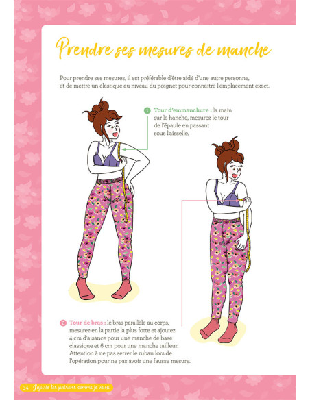 Libro ajusto los patrones como quiero! - 32 modelos de manga y puño