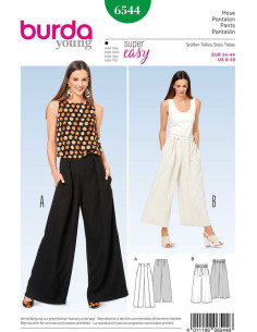 Patrón de pantalón - Burda 6544