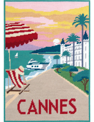 Canevas pénélope DMC - Cannes