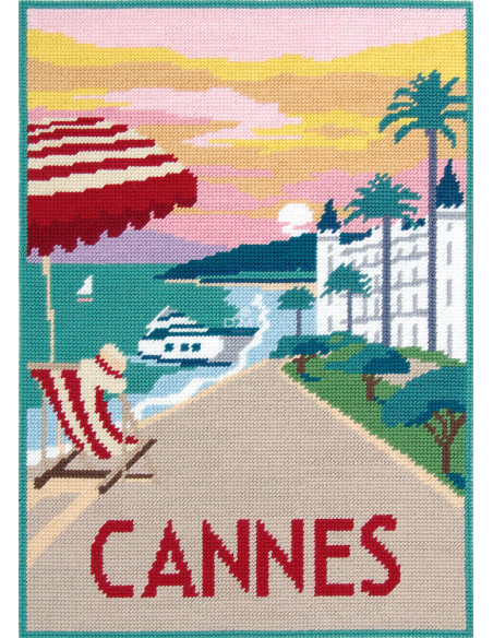 Canevas pénélope DMC - Cannes