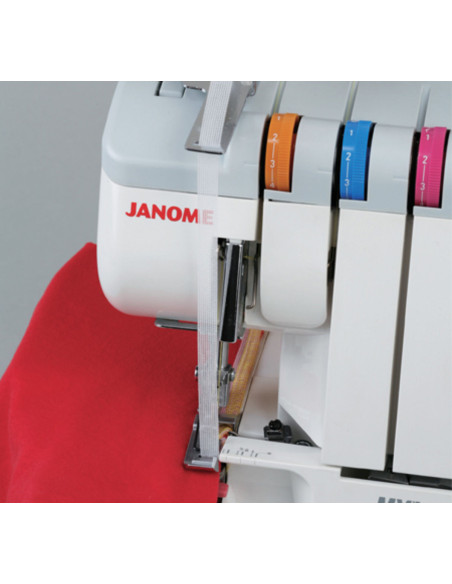 Pie de prensatelas para overlock con cinta y guía Janome