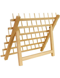 Expositor de madera para 60 carretes de hilo 2