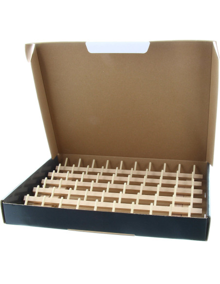 Expositor de madera para 60 carretes de hilo