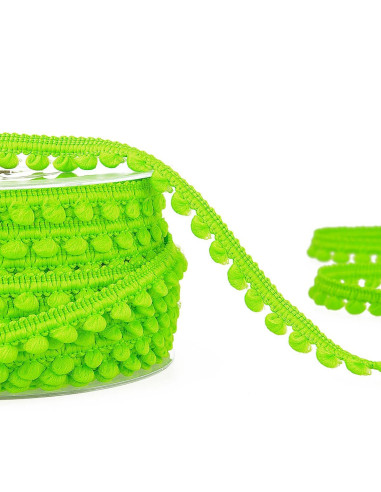 Galón mini pompones - Verde manzana