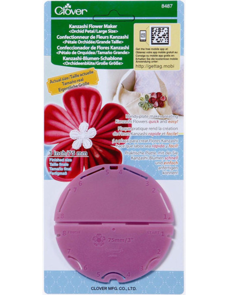 Confeccionador de flores Kanzashi - Pétalo orquídea L