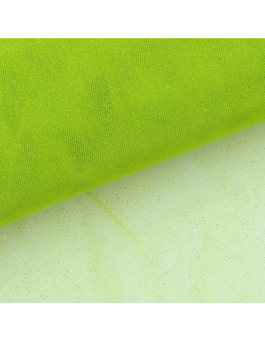 Tul brillante - Verde manzana