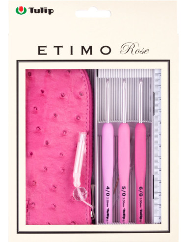 Estuche de 3 ganchillos Etimo Rose Tulip